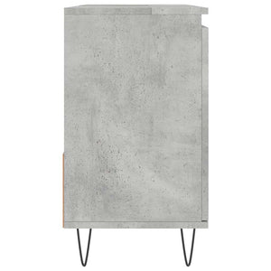 Ντουλάπι Μπάνιου Γκρι Σκυροδέματος 65x33x60 εκ. Επεξ. Ξύλο - Pakobazaar