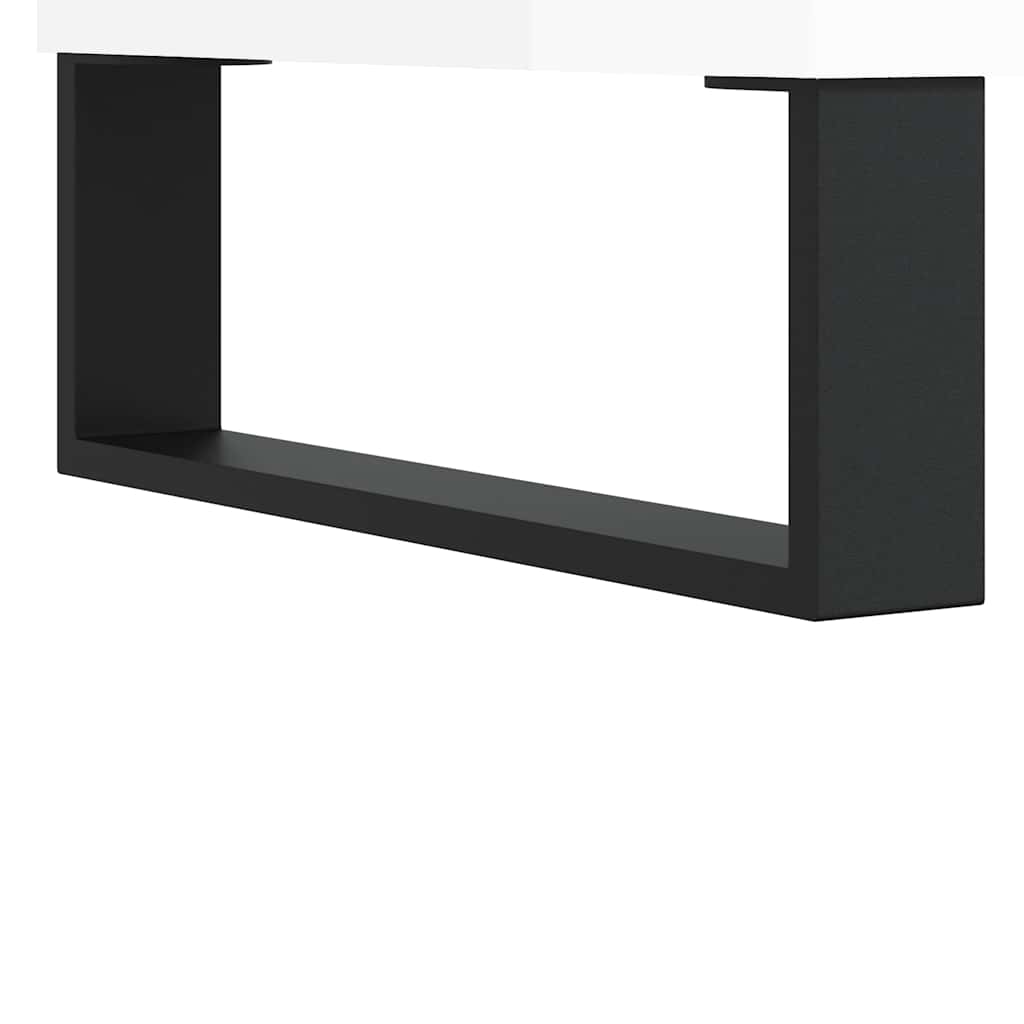 Ντουλάπι Μπάνιου Γυαλιστερό Λευκό 65x33x60 εκ. Επεξεργ. Ξύλο
