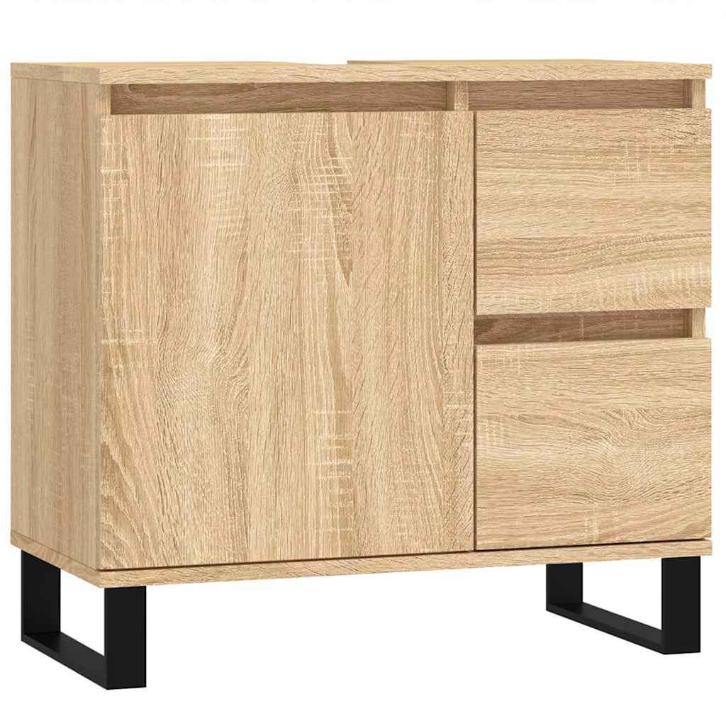 Ντουλάπι Μπάνιου Sonoma Δρυς 65x33x60 εκ. Επεξεργασμένο Ξύλο