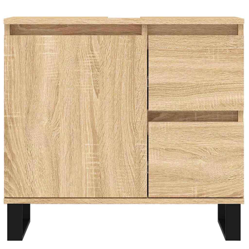 Ντουλάπι Μπάνιου Sonoma Δρυς 65x33x60 εκ. Επεξεργασμένο Ξύλο
