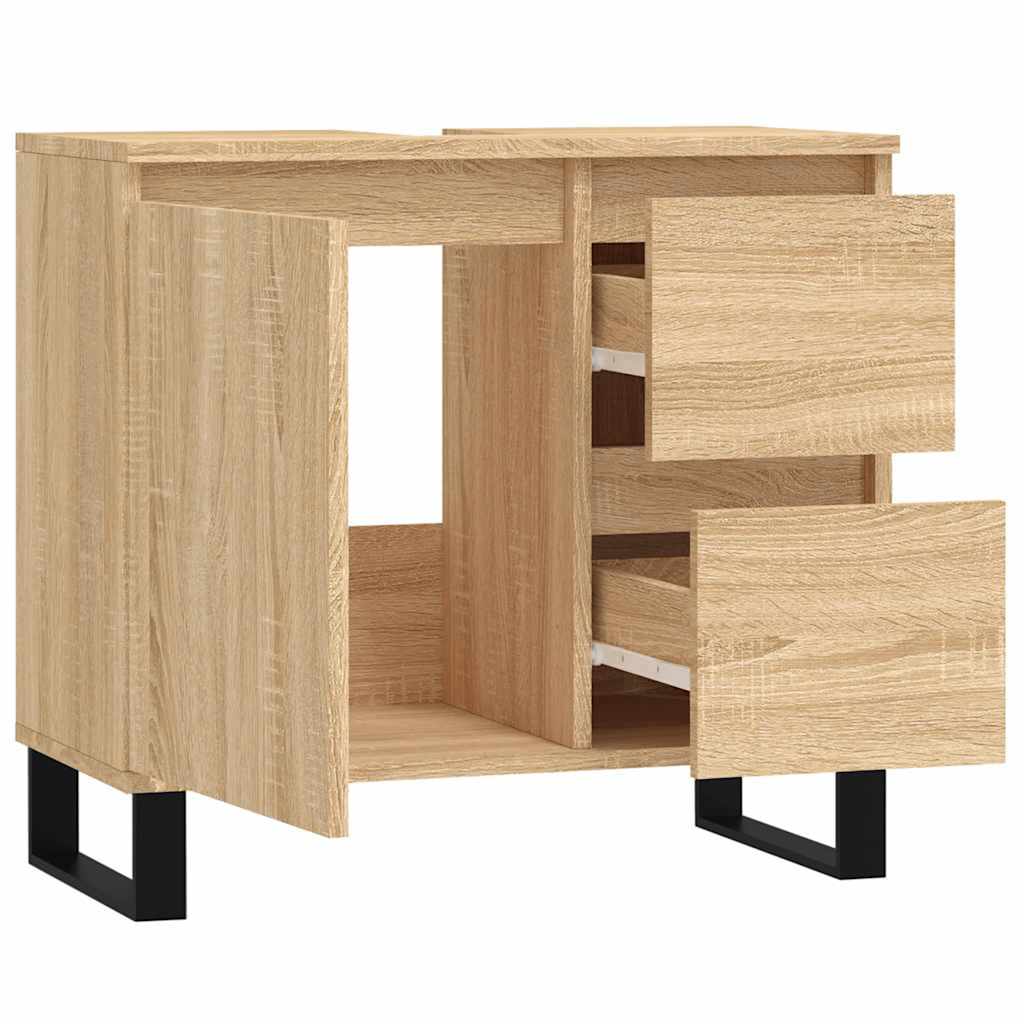 Ντουλάπι Μπάνιου Sonoma Δρυς 65x33x60 εκ. Επεξεργασμένο Ξύλο
