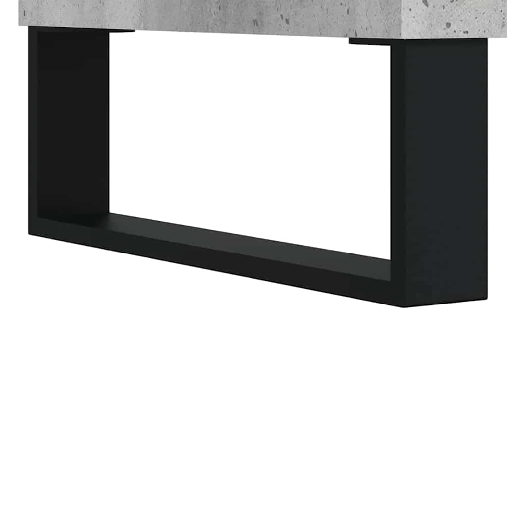 Ντουλάπι Μπάνιου Γκρι Σκυροδέματος 65x33x60 εκ. Επεξ. Ξύλο - Pakobazaar