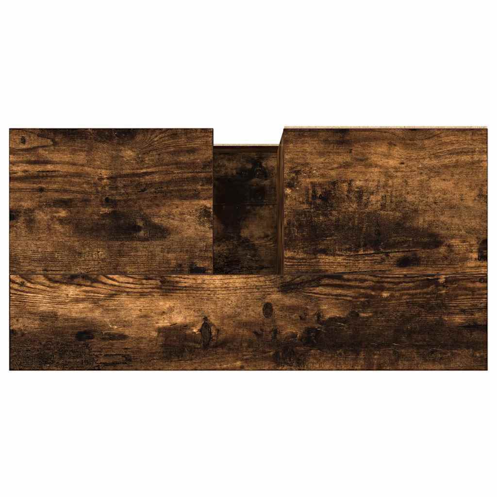 Ντουλάπι Μπάνιου Καπνιστή Δρυς 65x33x60 εκ. Επεξεργασμένο Ξύλο