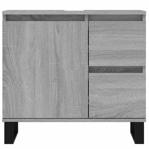 Ντουλάπι Μπάνιου Γκρι Sonoma 65x33x60 εκ. Επεξεργασμένο Ξύλο