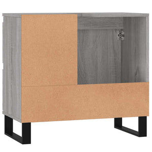 Ντουλάπι Μπάνιου Γκρι Sonoma 65x33x60 εκ. Επεξεργασμένο Ξύλο