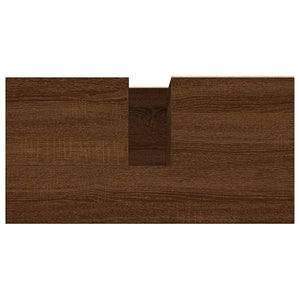 Ντουλάπι Μπάνιου Καφέ Δρυς 65x33x60 εκ. Επεξεργασμένο Ξύλο