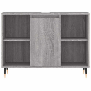 Ντουλάπι Μπάνιου Γκρι Sonoma 80 x 33 x 60 εκ. από Επεξεργ. Ξύλο