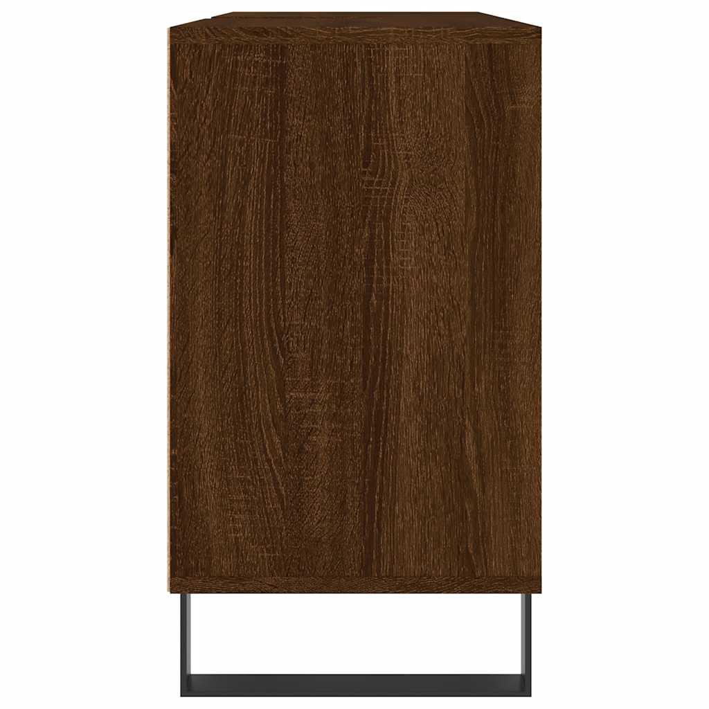 Ντουλάπι Μπάνιου Καφέ Δρυς 80 x 33 x 60 εκ. Επεξεργασμένο Ξύλο