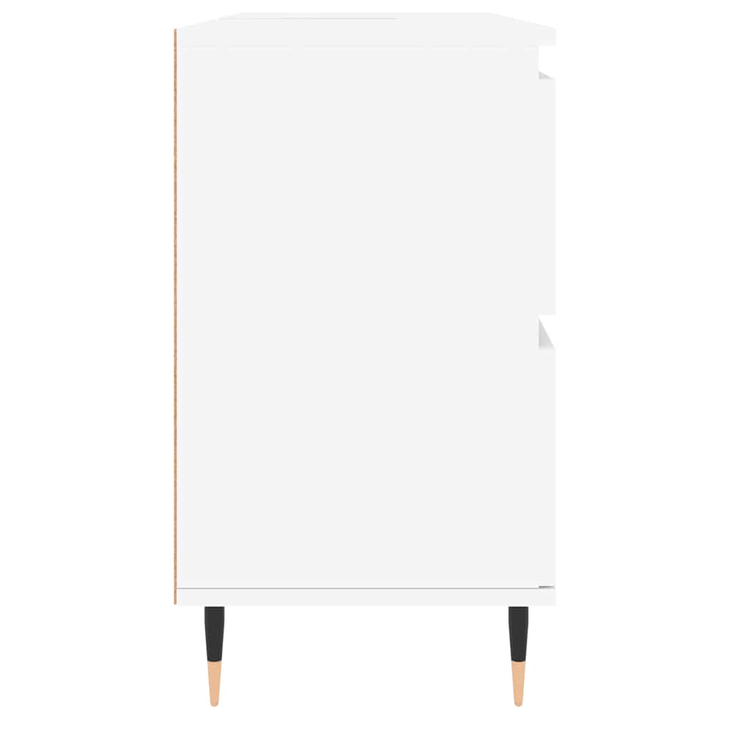 Ντουλάπι Μπάνιου Λευκό 80 x 33 x 60 εκ. Επεξεργασμένο Ξύλο