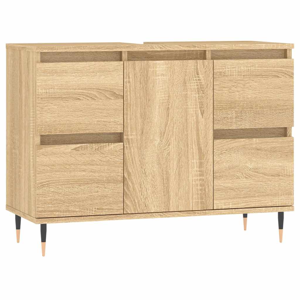 Ντουλάπι Μπάνιου Sonoma Δρυς 80 x 33 x 60 εκ. από Επεξεργ. Ξύλο