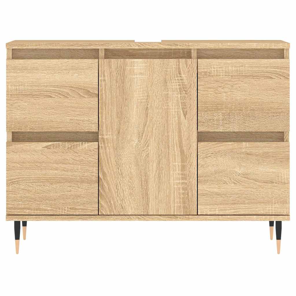 Ντουλάπι Μπάνιου Sonoma Δρυς 80 x 33 x 60 εκ. από Επεξεργ. Ξύλο