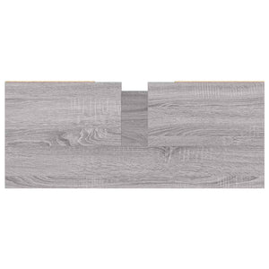Ντουλάπι Μπάνιου Γκρι Sonoma 80 x 33 x 60 εκ. από Επεξεργ. Ξύλο - Pakobazaar