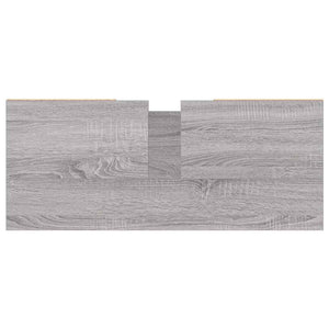 Ντουλάπι Μπάνιου Γκρι Sonoma 80 x 33 x 60 εκ. από Επεξεργ. Ξύλο
