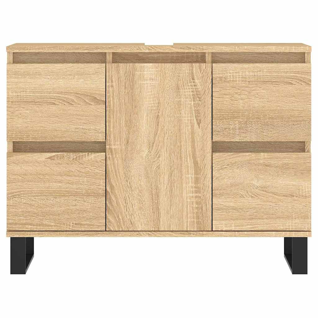 Ντουλάπι Μπάνιου Sonoma Δρυς 80 x 33 x 60 εκ. από Επεξεργ. Ξύλο