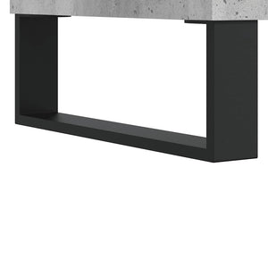 Ντουλάπι Μπάνιου Γκρι Σκυροδέματος 80x33x60 εκ. Επεξ. Ξύλο