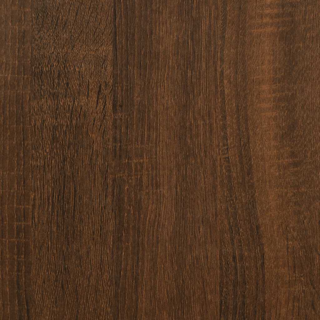 Ντουλάπι Μπάνιου Καφέ Δρυς 80 x 33 x 60 εκ. Επεξεργασμένο Ξύλο
