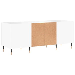 Δισκοθήκη Λευκή 121 x 38 x 48 εκ. Επεξεργασμένο Ξύλο