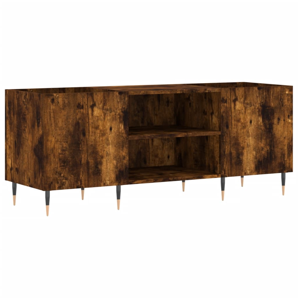 Δισκοθήκη Καπνιστή Δρυς 121x38x48 εκ. από Επεξεργασμένο Ξύλο