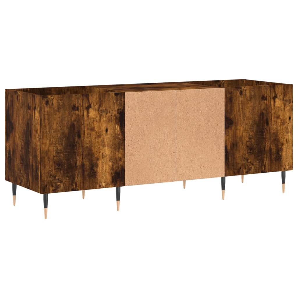 Δισκοθήκη Καπνιστή Δρυς 121x38x48 εκ. από Επεξεργασμένο Ξύλο