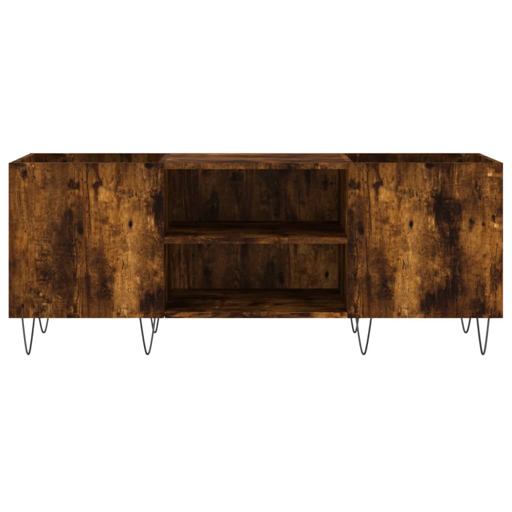 Δισκοθήκη Καπνιστή Δρυς 121x38x48 εκ. από Επεξεργασμένο Ξύλο