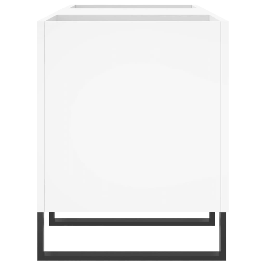 Δισκοθήκη Λευκή 121 x 38 x 48 εκ. Επεξεργασμένο Ξύλο - Pakobazaar