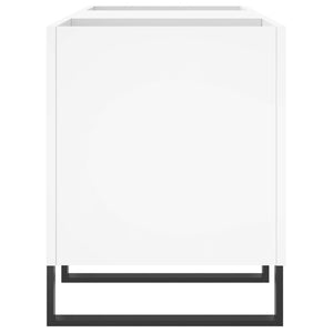 Δισκοθήκη Λευκή 121 x 38 x 48 εκ. Επεξεργασμένο Ξύλο - Pakobazaar