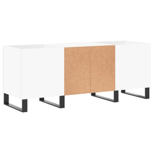 Δισκοθήκη Λευκή 121 x 38 x 48 εκ. Επεξεργασμένο Ξύλο - Pakobazaar