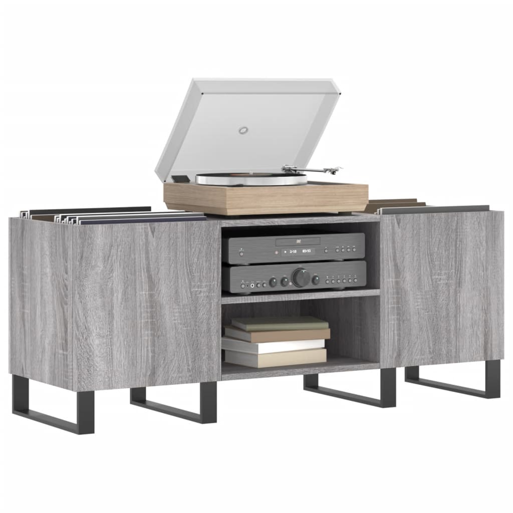 Δισκοθήκη Γκρι Sonoma 121 x 38 x 48 εκ. από Επεξεργασμένο Ξύλο