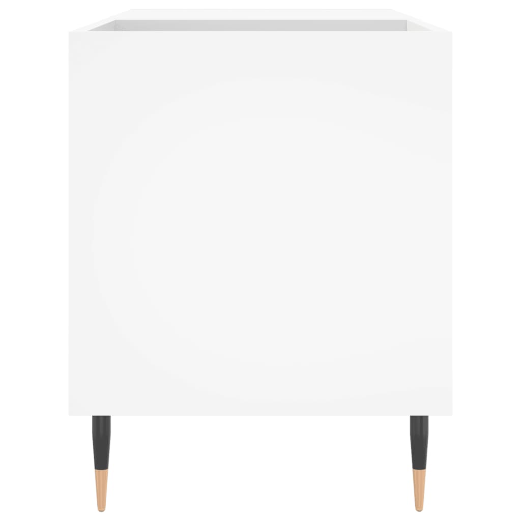 Δισκοθήκη Λευκή 85 x 38 x 48 εκ. από Επεξεργασμένο Ξύλο