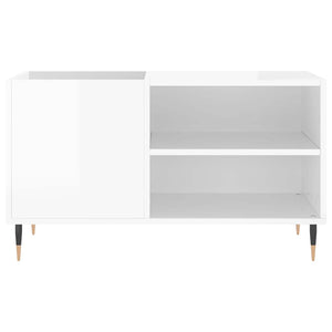 Δισκοθήκη Γυαλ. Λευκή 85 x 38 x 48 εκ. από Επεξεργασμένο Ξύλο - Pakobazaar