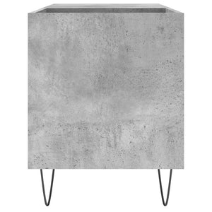 Δισκοθήκη Γκρι Σκυροδέματος 85 x 38 x 48 εκ. από Επεξεργ. Ξύλο