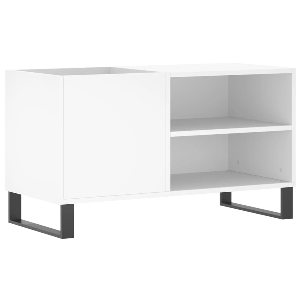 Δισκοθήκη Λευκή 85 x 38 x 48 εκ. από Επεξεργασμένο Ξύλο - Pakobazaar