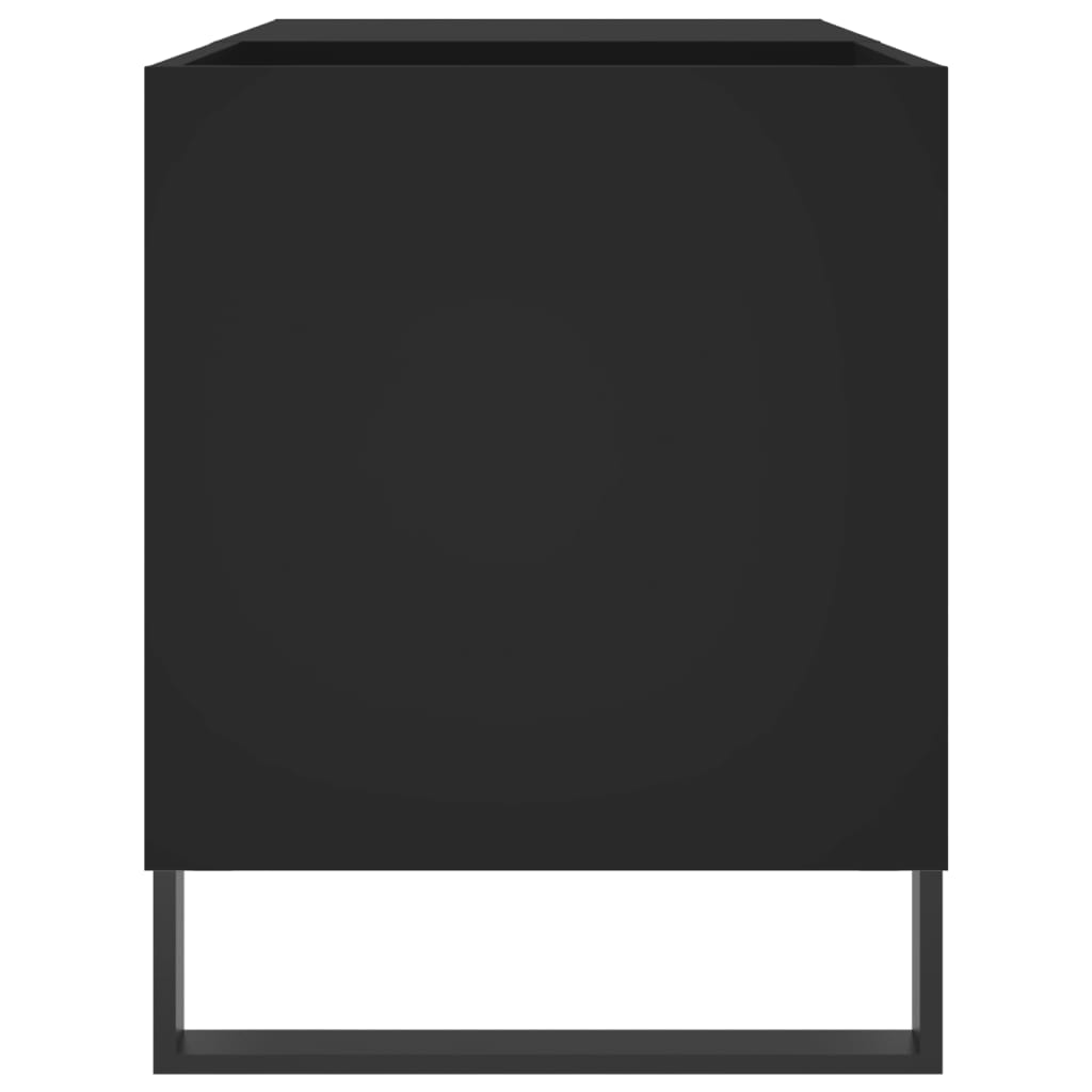 Δισκοθήκη Μαύρη 85 x 38 x 48 εκ. από Επεξεργασμένο Ξύλο - Pakobazaar