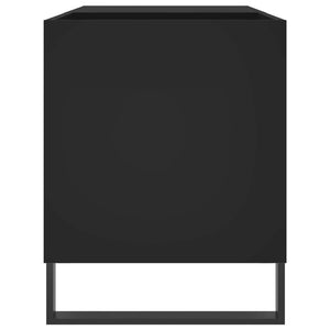 Δισκοθήκη Μαύρη 85 x 38 x 48 εκ. από Επεξεργασμένο Ξύλο - Pakobazaar