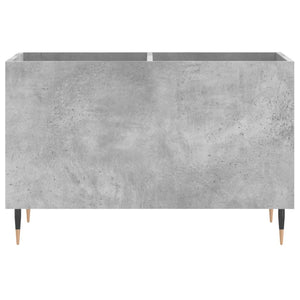Δισκοθήκη Γκρι Σκυροδέματος 74,5x38x48 εκ. Επεξεργασμένο Ξύλο - Pakobazaar