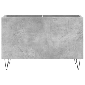 Δισκοθήκη Γκρι Σκυροδέματος 74,5x38x48 εκ. Επεξεργασμένο Ξύλο