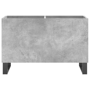 Δισκοθήκη Γκρι Σκυροδέματος 74,5x38x48 εκ. Επεξεργασμένο Ξύλο