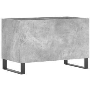 Δισκοθήκη Γκρι Σκυροδέματος 74,5x38x48 εκ. Επεξεργασμένο Ξύλο