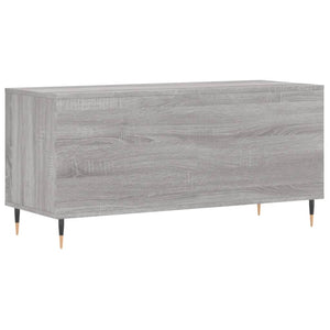 Έπιπλο Δίσκων Γκρι Sonoma 100x38x48 εκ. από Επεξεργασμένο Ξύλο - Pakobazaar