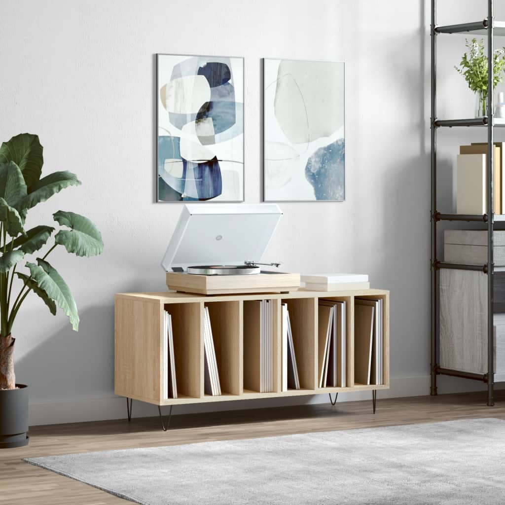 Έπιπλο Δίσκων Sonoma Δρυς 100x38x48 εκ. από Επεξεργασμένο Ξύλο - Pakobazaar
