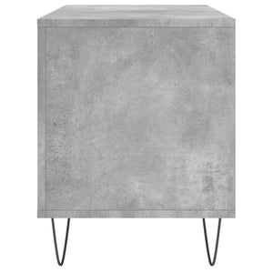 Έπιπλο Δίσκων Γκρι Σκυροδέματος 100x38x48 εκ Επεξεργασμένο Ξύλο - Pakobazaar