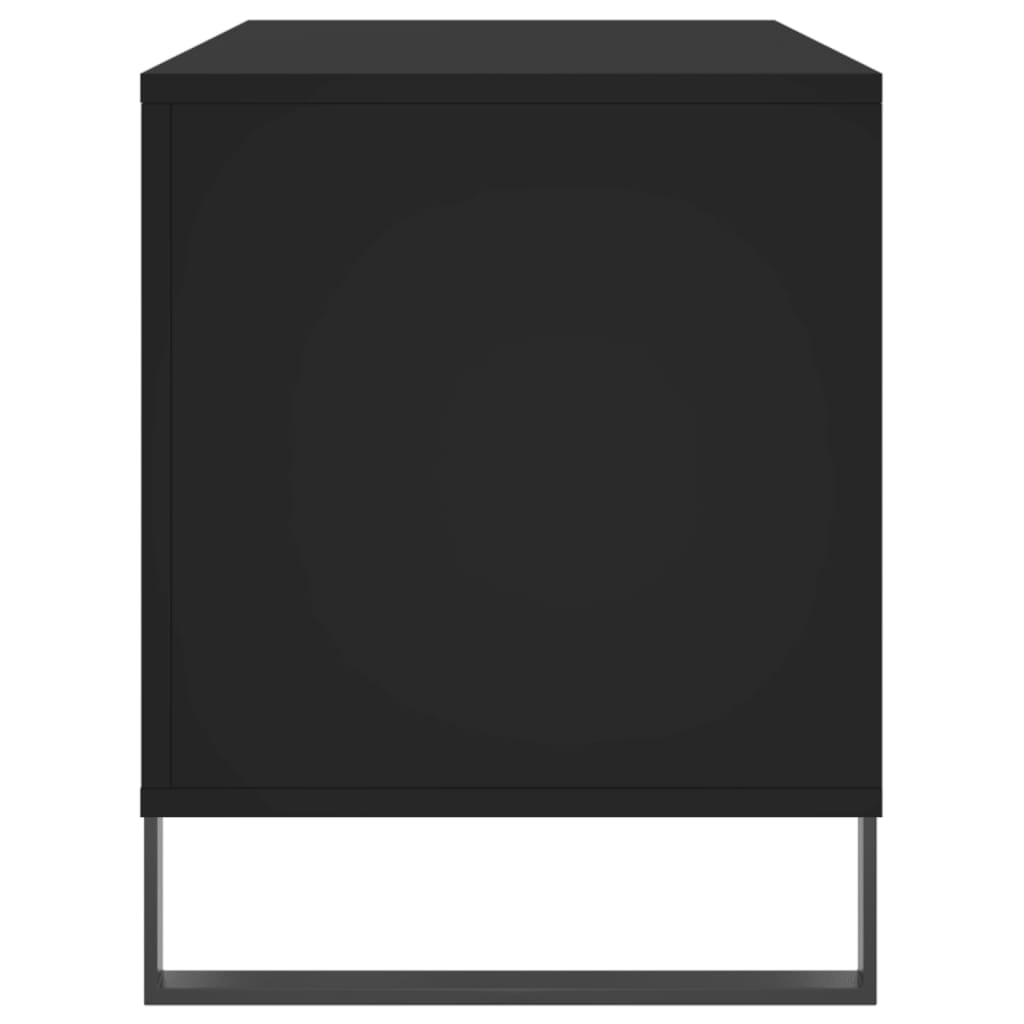 Έπιπλο Δίσκων Μαύρο 100 x 38 x 48 εκ. από Επεξεργασμένο Ξύλο - Pakobazaar