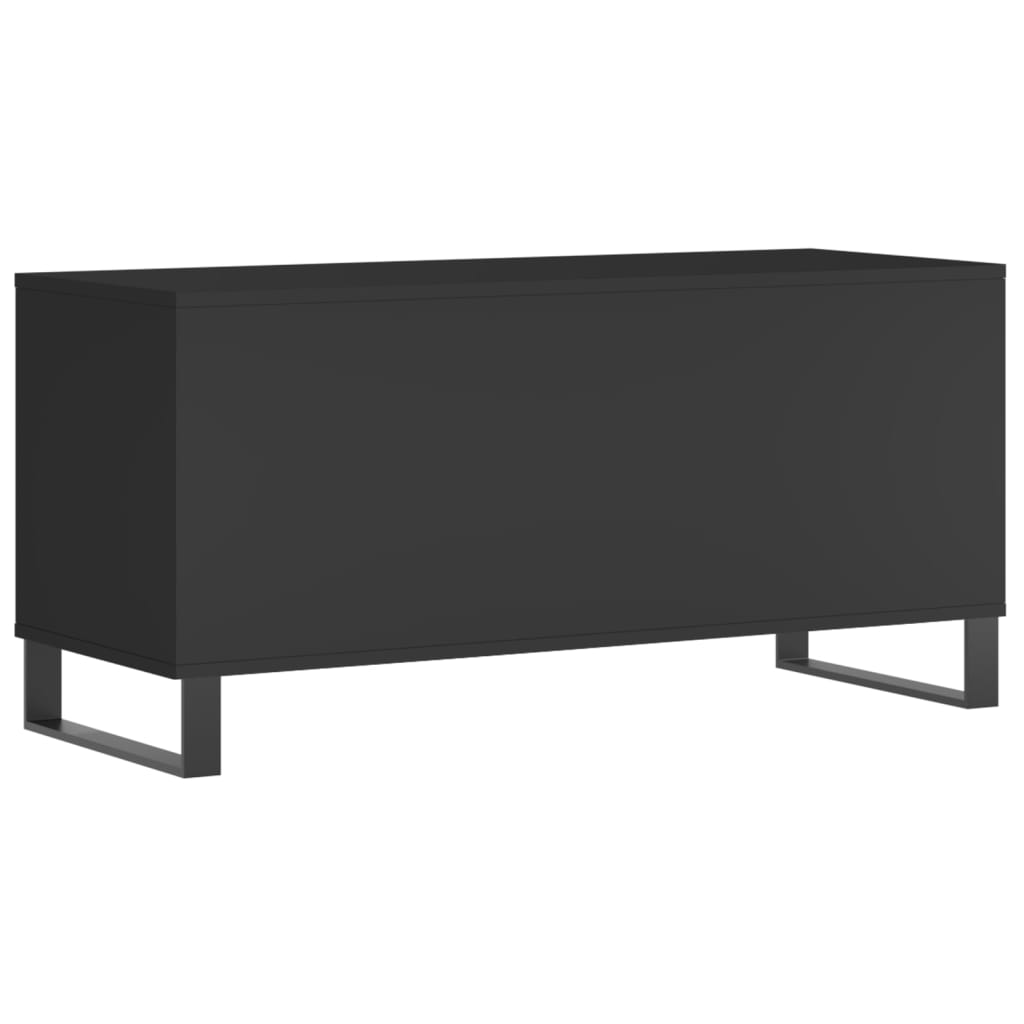 Έπιπλο Δίσκων Μαύρο 100 x 38 x 48 εκ. από Επεξεργασμένο Ξύλο - Pakobazaar