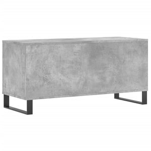 Έπιπλο Δίσκων Γκρι Σκυροδέματος 100x38x48 εκ Επεξεργασμένο Ξύλο