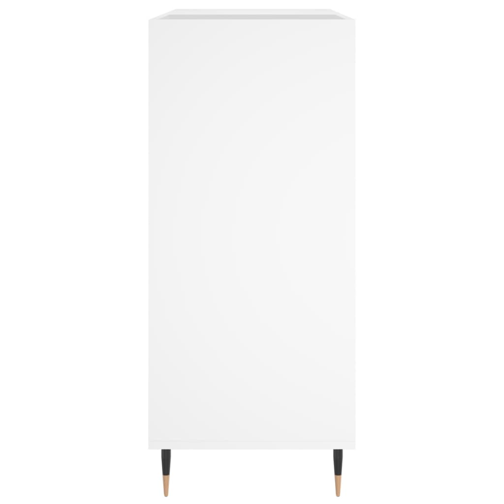 Έπιπλο Δίσκων Λευκό 84,5 x 38 x 89 εκ. από Επεξεργασμένο Ξύλο - Pakobazaar