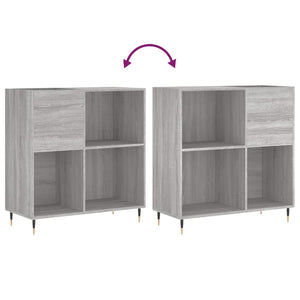 Δισκοθήκη Γκρι Sonoma 84,5 x 38 x 89 εκ. από Επεξεργασμένο Ξύλο - Pakobazaar