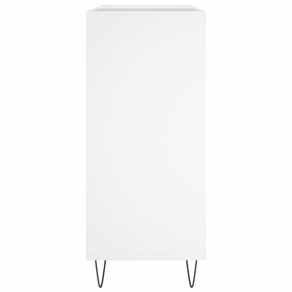 Έπιπλο Δίσκων Λευκό 84,5 x 38 x 89 εκ. από Επεξεργασμένο Ξύλο - Pakobazaar