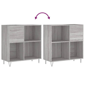 Δισκοθήκη Γκρι Sonoma 84,5 x 38 x 89 εκ. από Επεξεργασμένο Ξύλο - Pakobazaar