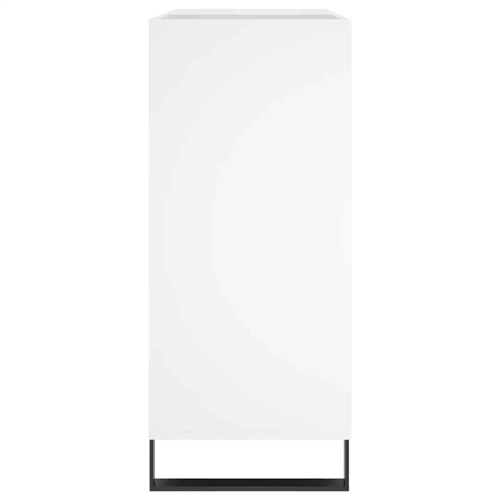 Έπιπλο Δίσκων Λευκό 84,5 x 38 x 89 εκ. από Επεξεργασμένο Ξύλο - Pakobazaar