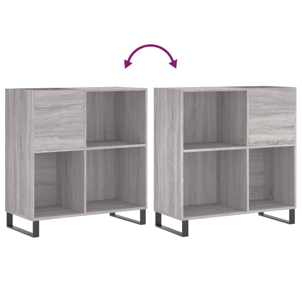 Δισκοθήκη Γκρι Sonoma 84,5 x 38 x 89 εκ. από Επεξεργασμένο Ξύλο